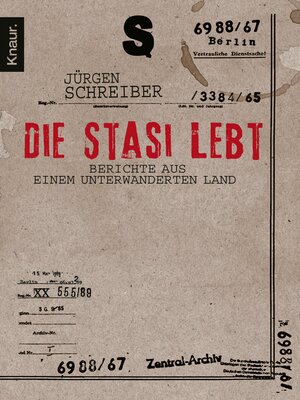 cover image of Die Stasi lebt